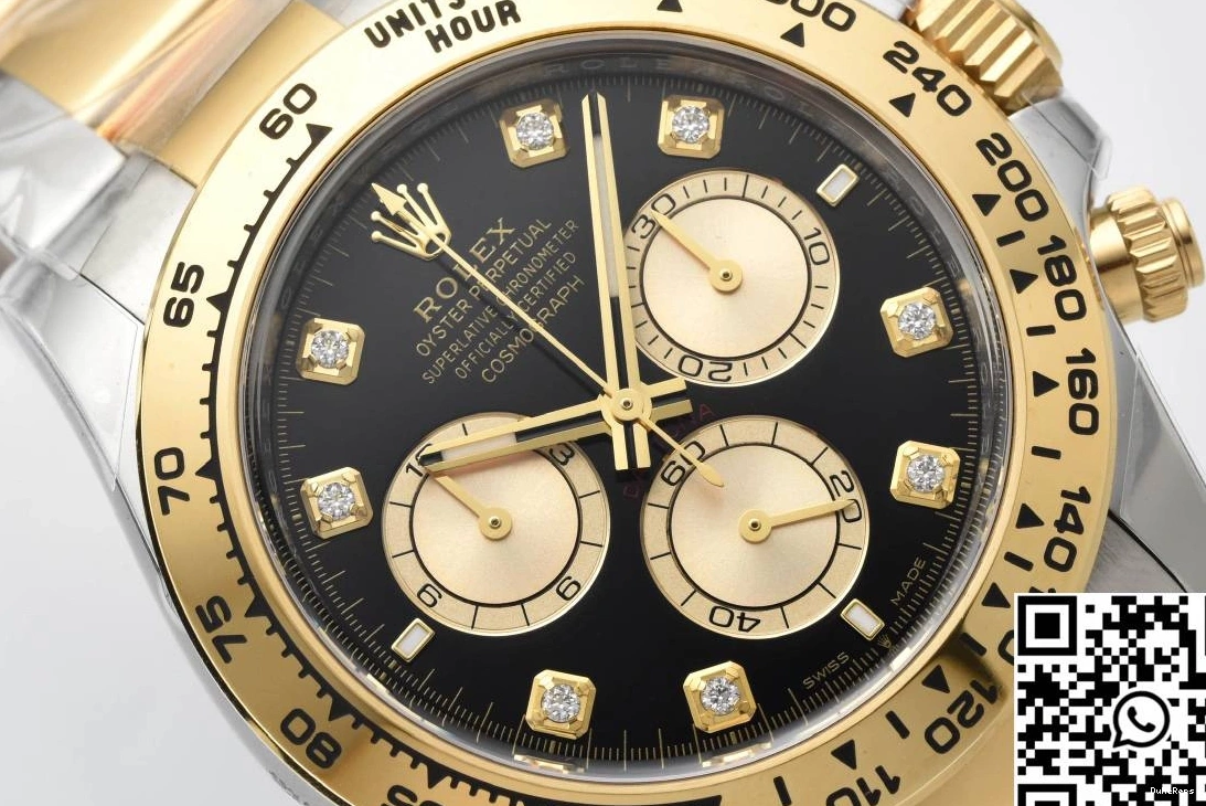 Daytona Factory Diamond Clean Rolex M126503 Hourmarker Cosmograph Bezel Gold 0923